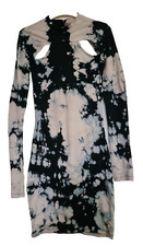 EUR XS UK 6 bodycon long-sleeve cut-out dress