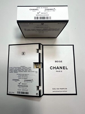 Chanel Beige Les Exclusifs Eau De Parfum Mini Splash Bottle 4ml +