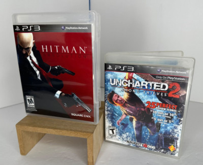 PS3 Video Game Lot - Uncharted 2 (2009) & Hitman: Absolution (2012) - Both CIB