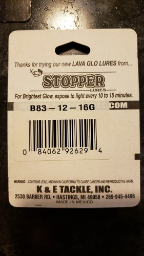 LAVA Super Glow Jigs Hot Glo 11x 2-pack Lure Lot Orange 83-12-16 Side Hang Hook - Picture 2 of 5