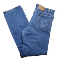 Vintage Levi's Jeans Men's 38x34 Orange Tab Bootcut USA 90s Blue Denim Zip Fly