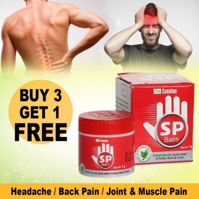 Fast Relief Herbal SP BALM Headache Sprains Cramps Joint Pain Muscle & Back Pain