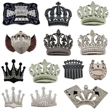 12 Pcs Crown Belt Buckle Men Women Wholesale Lot Cowgirl Cowboy Texas Style New