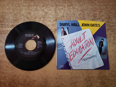 1980s MINT-EXC Daryl Hall John Oates Adult Education/MANEATER 13714 45