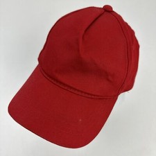 Outdoor Cap Youth Red Blank Ball Cap Hat Snapback Baseball