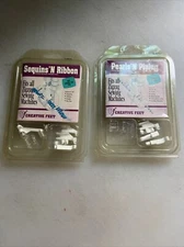 2 Creative Feet sewing Pressure Foots For Sequins/ribbon& Pearls N Piping New