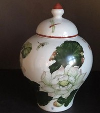 ANCAP DECORO KALI RARA BELLISSIMA URNA/Vaso in porcellana 9" - MADE IN ITALY