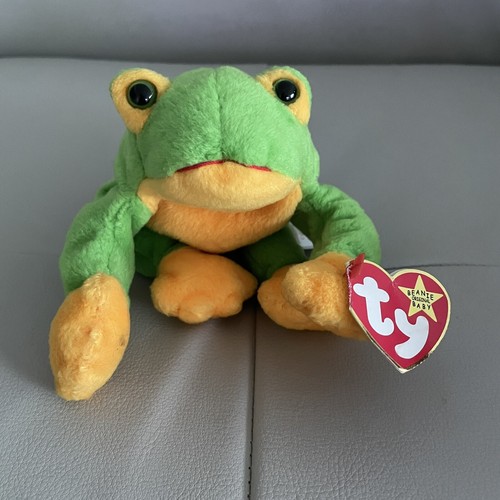 Original Ty Beanie Babies SMOOCHY The Frog Style 4039 1997