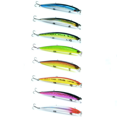 Floating Minnow Fishing Lures Wobblers Jerk Hard Bait 12.5cm 13.5g