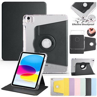 For iPad 10th 9 8 7th Generation Air 5 4 Pro 11 360 Rotating Case Stand Cover