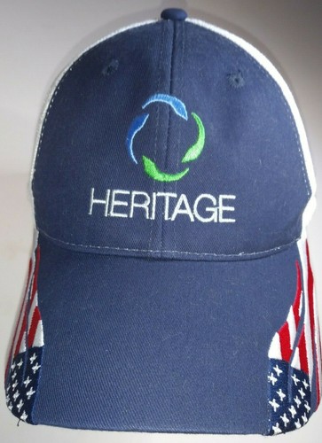 Baseball Cap-Heritage-Amerikanische Flagge-weißes Mesh-One Size-verstellbar-marineblau - Bild 2 von 9