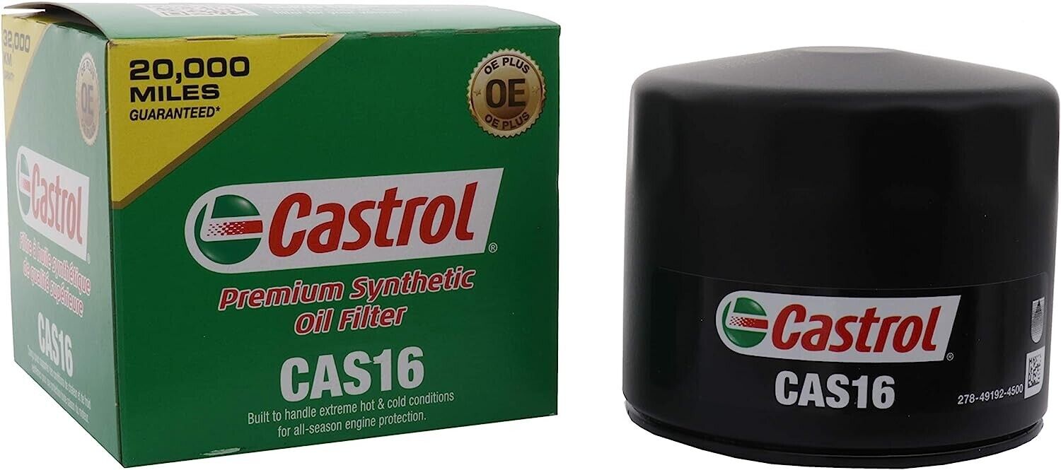 Castrol CAS16 20,000 Mile Premium Synthetic Oil Filter
