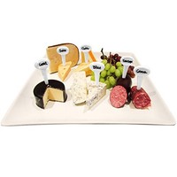 Evelots Set Of 6 Porcelain Food Markers, Appetizers & Cheese Labels, Off White, on sale Evelots Set Of 6 Porcelain Food Markers, Appetizers & Cheese Labels, Off White, on sale
