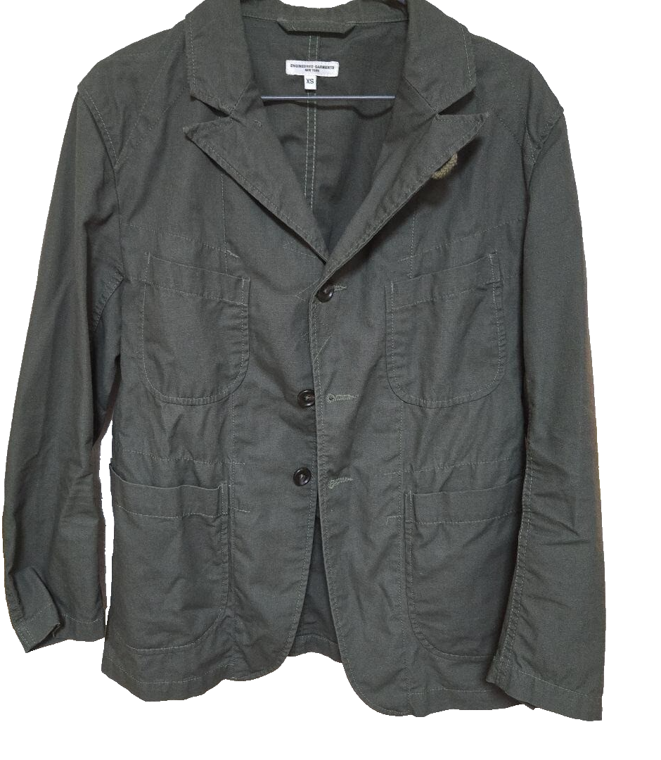 Engineered Garments Bedford Jacket Cotton Olive XS Made in
