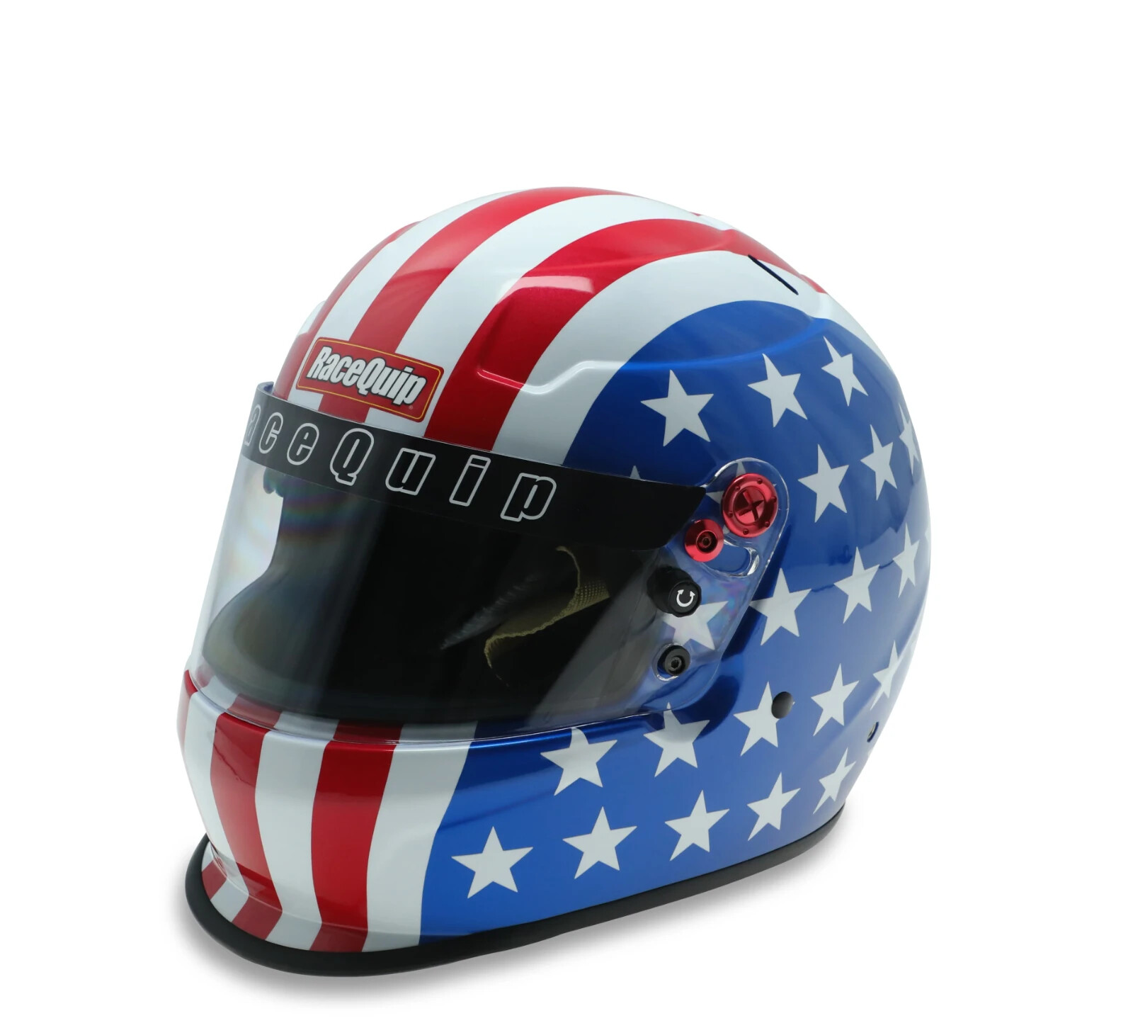 RaceQuip Pro20 Integralhelm – Snell SA2020, Größe L, Glänzend Schwarz, Für Rennsport