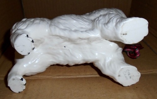 VINTAGE KRONE HERZOG PORZELLAN KERAMIK WESTHIGHLAND TERRIER "WESTIE HUND SKULPTUR - Bild 10 von 15