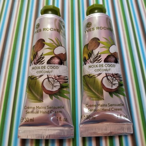 2 Yves Rocher NOIX DE COCO COCONUT Perfumed Hand Cream NOS 1 fl oz TRAVEL SIZE - Picture 12 of 12