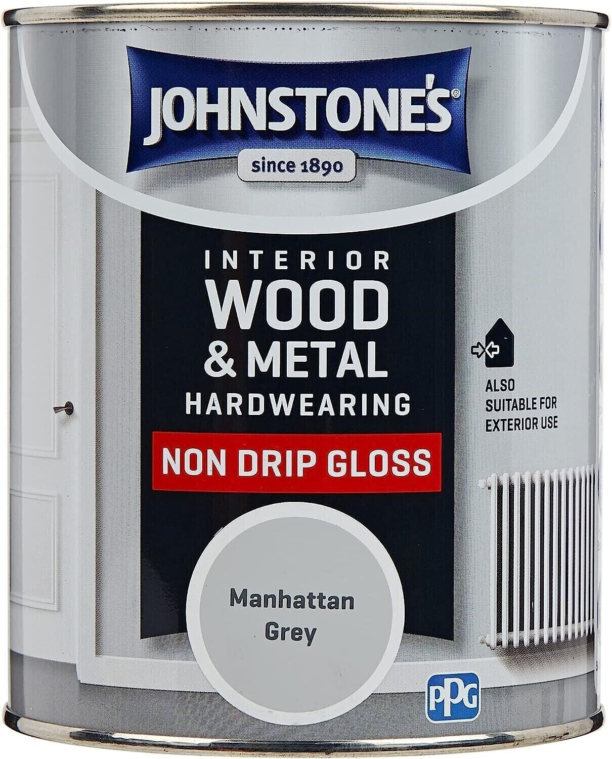 Johnstones Interior Wood & Metal Hardwearing Non Drip Gloss Paint