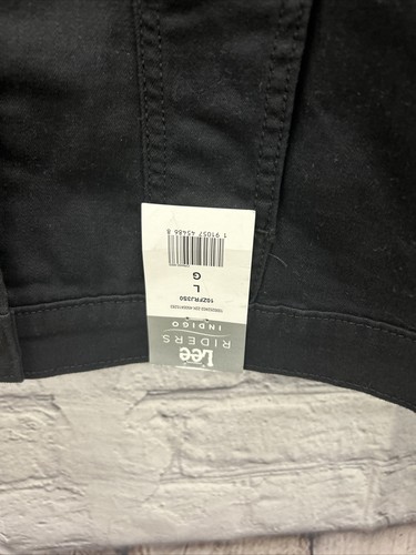 Riders by Lee Denim Jean Jacket, Women's Size L Black - Picture 2 of 10