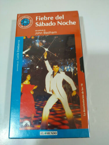 Fever del sabado Night John Travolta - VHS Cardboard Box Spanish New - 2T - 第 1/3 張圖片