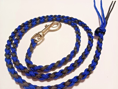 Paracord Lg-Dog Show Leash Braided hand made you can pick 2-color (4 foot) 