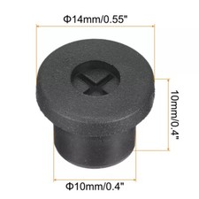 10Pcs Cable Cord Grommet, 10mm Desk Grommet Flexible Rubber Grommets
