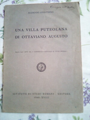  A PUTEOLAN VILLA BY OTTAVIANO AUGUSTO by RAIMONDO ANNICCHINI 1940