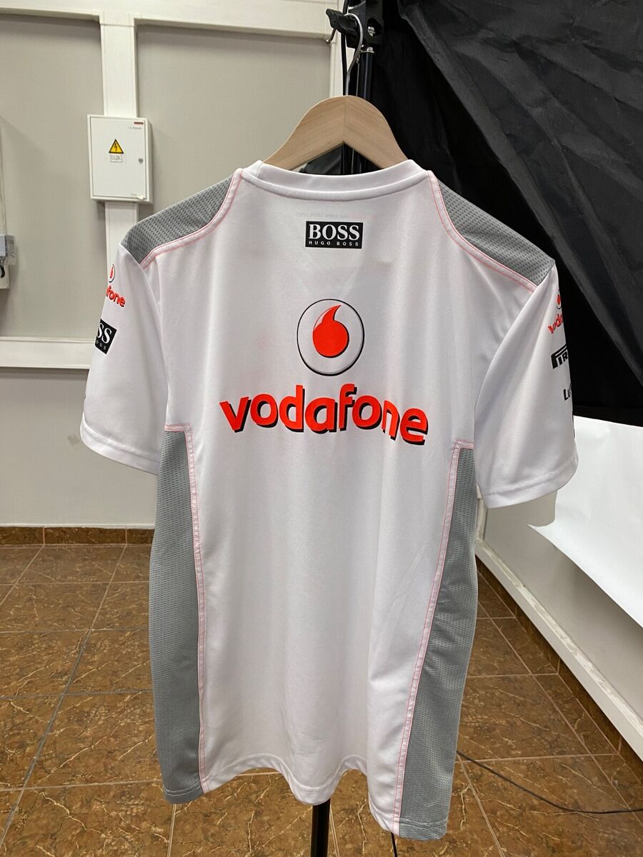Hugo Boss McLaren Mercedes Mobil 1 Vodafone Pirelli T-Shirt Hugo Boss McLaren Mercedes Mobil 1 Vodafone Pirelli T-Shirt