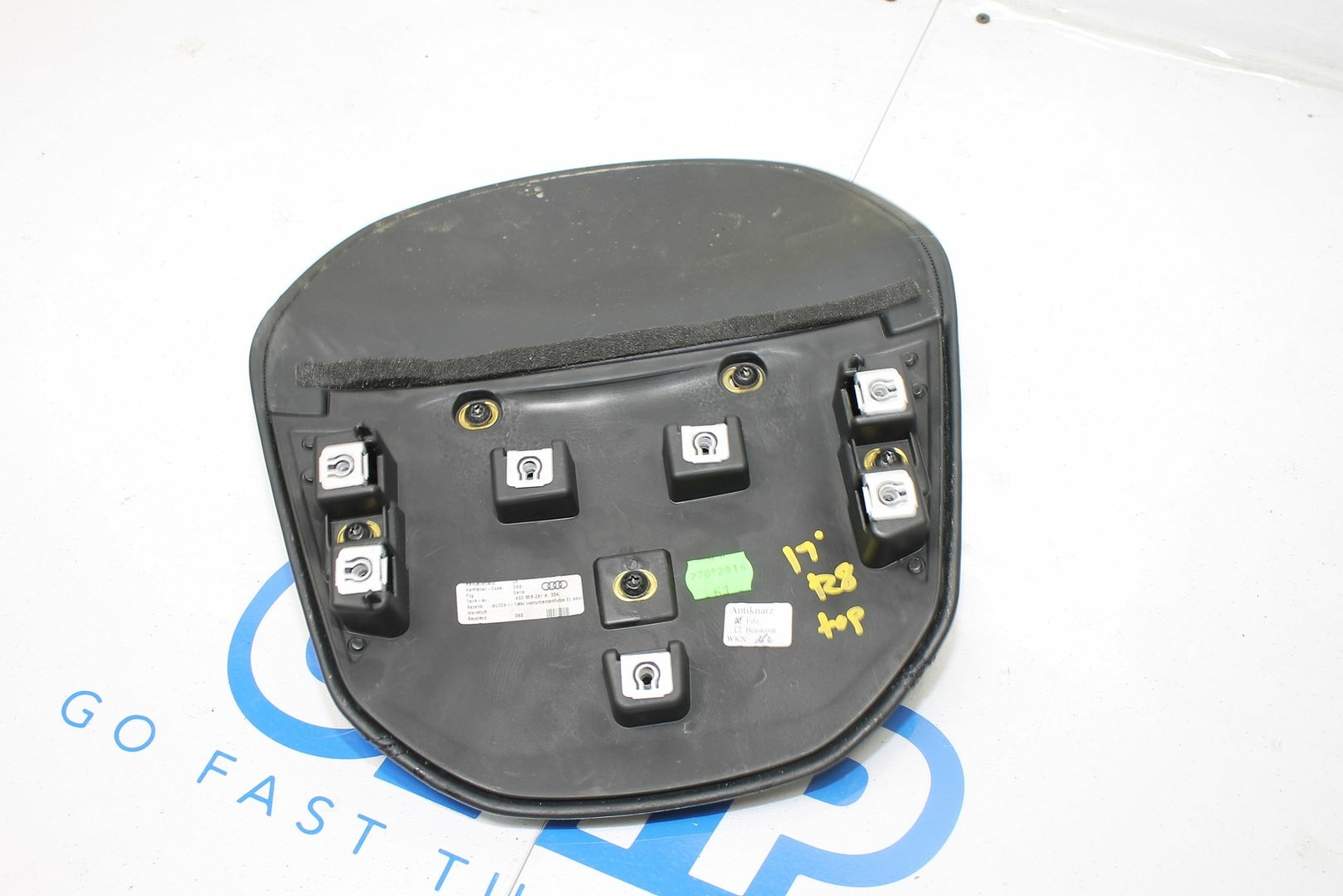 16-21 AUDI R8 V10 PLUS OEM GAUGE CLUSTER PANEL HOOD COVER BLACK (WORN) 4S0656291