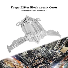 Tappet / Lifter Block Chrome Accent Cover For Harley Dyna Part Twin Cam 99-2017