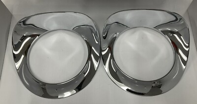 55 56 57 Chevy Chrome Headlight Bezels 3100 3200 Pair 1955-1957 Second Series
