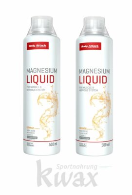 (EUR 25,99/L) 2er-Pack Body Attack - Magnesium Liquid - 2 x 500ml