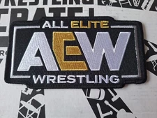 AEW  ALL ELITE WRESTLING  IRON ON PATCH  Pro Wrestling Crate 