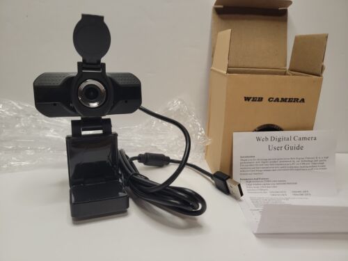 Webcam USB 1080P Full HD per PC desktop e laptop webcam con microfono/FHD - Foto 1 di 9