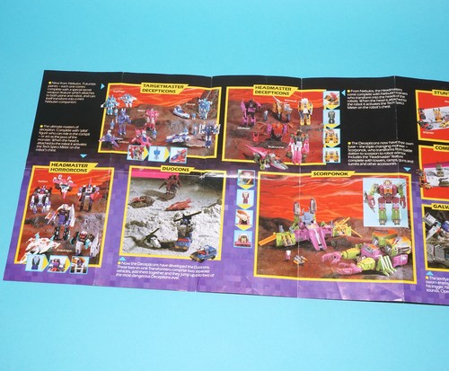 TRANSFORMERS G1 CATALOG KATALOG 1986 BOX INSERT CHECKLIST HASBRO UK EURO - Foto 6 di 7