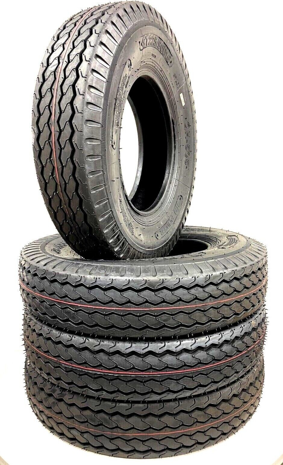 Four Heavy Duty Trailer Tires ST225/90D16 /7.5016 10 PR LR E Replaces