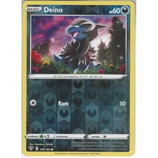 Pokemon 108/189 Deino | Common Reverse Holo Card | SWSH-03 Darkness Ablaze TCG