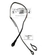 WALKER  WILLIAMS MANDOLIN STRAP M-48 M-41 BLACK LEATHER FOR A OR F TYPES