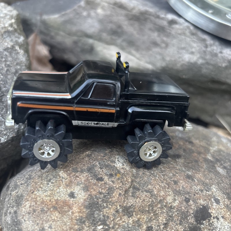 Vtg 1980 Schaper Stomper 4X4 Chevrolet Scottsdale Stepside Black Chevy Lights🔥