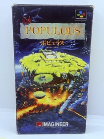 Nintendo Super Famicom SFC - Populous - w/ box Import Japanese US SELLER