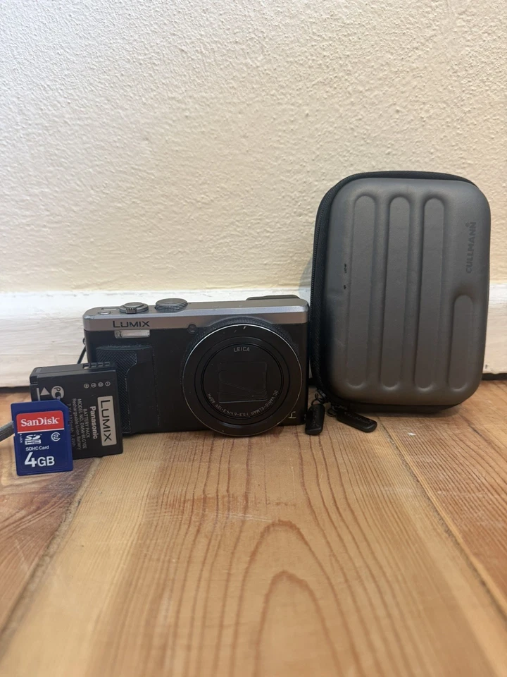 Panasonic Lumix DMC-TZ81 schwarz Silber Digitalkamera | voll funktionsfähig, Foto 1 von 5