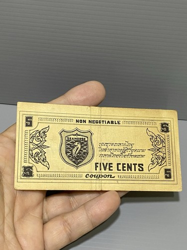Thai Army Coupon 5 Cents Thailand Vietnam War USA Military Payment Certificate F - Picture 10 of 18