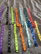 wwjd bracelets multicolor ribbon - 10 pack