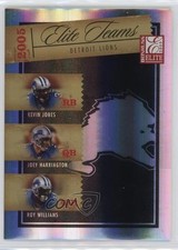2005 Donruss Elite Teams 410/1000 Joey Harrington Roy Williams Kevin Jones z6b