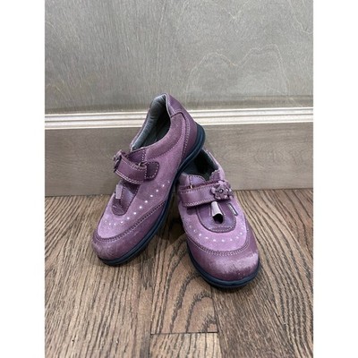 Pablosky Opera Blackberry Purple Suede Mary Jane Flats EU 30 US 12 Preppy Euro