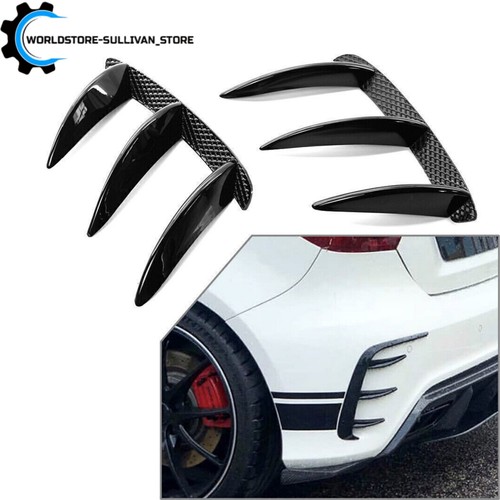 For Mercedes Benz W176 A250 A45 AMG Rear Bumper Splitter Spoiler Canard Air Vent - Picture 1 of 6