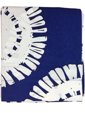 Project 62 Big Blue Medallion Fabric Shower Curtain, Cotton Bath Decor