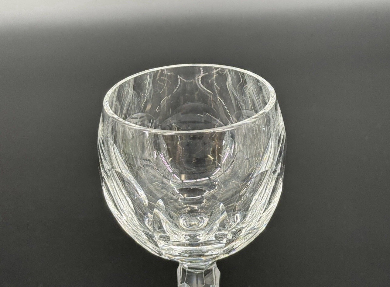 Six (6) Waterford SHEILA 7 3/8” Crystal Wine Hock Glasses