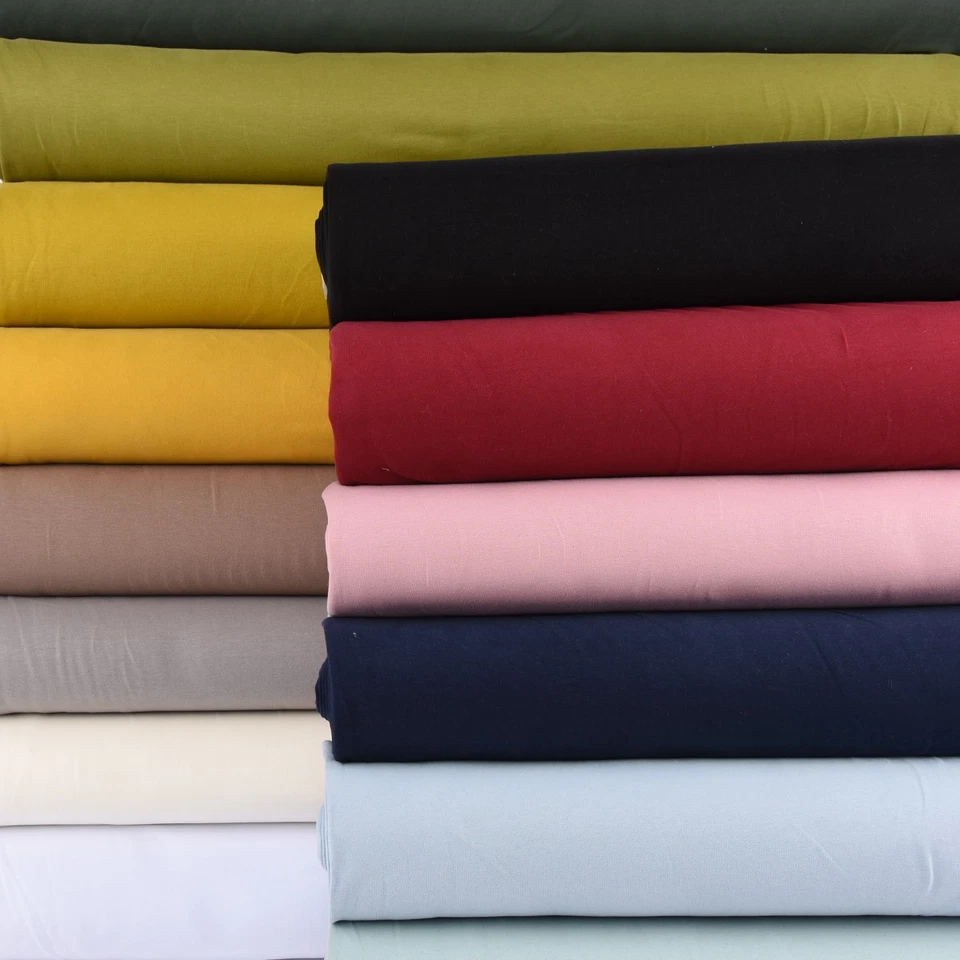 Sweatstoff Soft Sweat Bio einfarbig dünn babyblau 1,5m Breite - Bild 4 von 4