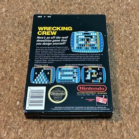 NES WRECKING CREW North American version WRECKING CREW